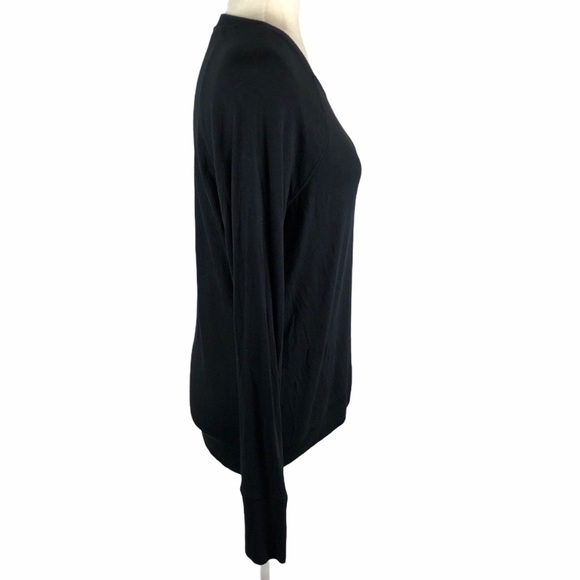 Athleta Black Criss Cross Tulip Hem Sweater - Picture 5 of 9